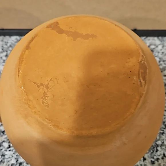 Vintage Clay Pitcher with Sun Design - Picture 4 of 4